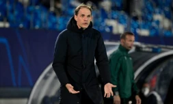 L'entraîneur allemand de Chelsea, Thomas Tuchel, lors de la demi-finale aller de la Ligue des champions contre le Real Madrid, à Valdebebas, le 27 avril 2021