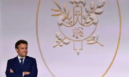 Emmanuel Macron à l'Elysée à Paris, le 3 juin 2022