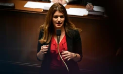 La secrétaire d'Etat chargée de l'Egalité entre les femmes et les hommes MarlÚne Schiappa le 6 novembre 2018 à Paris