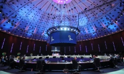 Les dirigeants des 27 réunis pour un sommet social à Porto, lors d'un dßner informel, le 7 mai 2021 au Portugal