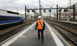 Sur un quai de la gare de Lyon, le 3 avril 2018