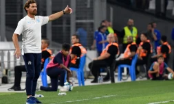 L'entraßneur portugais de Marseille, Andre Villas-Boas, lors du match amical face à Naples, au Vélodrome, le 4 août 2019