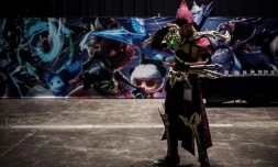 Un "cosplayer" au Palais des Sports de Lyon, le 3 mars 2017