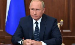 Le président russe Vladimir Poutine à Moscou, le 29 août 2018