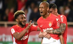 Les Monégasques restent sur une victoire étriquée contre saint-Etienne, grâce au penalty de Fabinho, le 12 mai 2018 à Louis-II