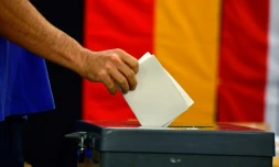 Bureau de vote à Berlin lors des élections générales du 24 septembre 2017