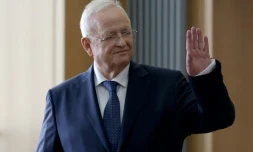 L'ancien PDG de Volkswagen, Martin Winterkorn, à son arrivée pour son procès au tribunal de Brunswick, dans le nord de l'Allemagne, le 3 septembre 2024