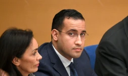 Alexandre Benalla lors de son audition par la commisison d'enquête sénatoriale, le 21 janvier 2019 à Paris