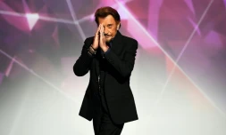 Johnny Hallyday aux 31èmes Victoires de la Musique, le 12 février 2016 au Zénith concert à Paris