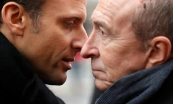 Emmanuel Macron et Gérard Collomb le 7 janvier 2018