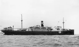 Photo de 1941 du navire de transport Montevideo Maru, de la collection du Mémorial australien de la guerre