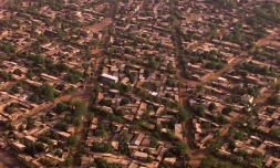 vue aérienne prise le 08 janvier 2000 d'un quartier de Bamako