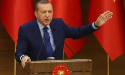 Le président turc Recep Tayyip Erdogan s'exprime devant des élus à Ankara, le 16 mars 2016