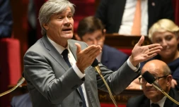 Stéphane Le Foll lors de la séance des questions au gouvernement le 19 octobre 2016 à l'Assemblée nationale à Paris