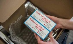 Le vaccin Moderna à Boston (Etats-Unis), le 24 décembre 2020