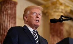 Le président américain Donald Trump à la Maison Blanche, le 2 mai 2018 à Washington