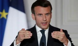 Le Président Emmanuel Macron, le 25 mars 2021 à Paris