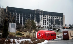 La capitale économique du Kazakhstan, particulièrement touchée par les émeutes, le 10 janvier 2022