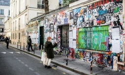 Façade de la maison de Serge Gainsbourg, le 2 mars 2021 rue de Verneuil à Paris, 30 ans aprÚs sa mort