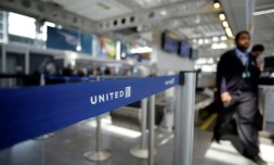 A l'aéroport international de Chicago, aux États-Unis, le 12 avril 2017