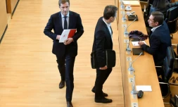 Le gouverneur de la région belge de Wallonie Paul Magnette à Narmur, en Belgique, le 28 octobre 2016