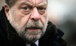 Le garde des Sceaux Eric Dupond-Moretti le 1er décembre 2023 à Vannes