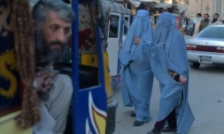 Dans une rue de Herat, dans l'ouest de l'Afghanistan, le 15 février 2022