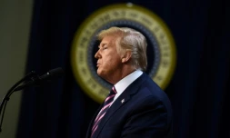 Le président américain Donald Trump à la Maison Blanche à Washington le 19 décembre 2019