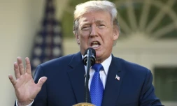 Le président Donald Trump, le 2 novembre 2017, dans les jardins de la Maison Blanche à Washington