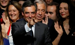 François Fillon lors d'un meeting le 25 novembre 2016 à Paris