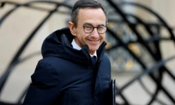 Le ministre de l'Intérieur Bruno Retailleau à la sortie de l'Elysée, le 22 janvier 2025 à Paris