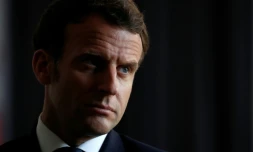 Emmanuel Macron, le 7 avril 2020, à La Courneuve 