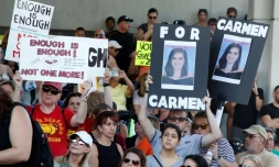 Manifestation contre les armes à Fort Lauderdale, en Floride, le 17 février 2018