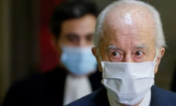 Edouard Balladur lors de son procès devant la Cour de justice de la République, le 27 janvier 2021 à Paris