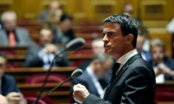 Le Premier ministre Manuel Valls au Sénat le 20 novembre 2015 à Paris