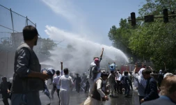 Manifestation demandant la démission du gouvernement, le 2 juin 2017 à Kaboul