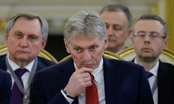 Le porte-parole du Kremlin Dmitri Peskov lors d'un meeting de L'Union économique eurasiatique (UEA), le 8 mai 2024 à Moscou