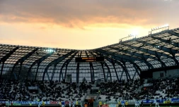 Le stade des Alpes de Grenoble lorsque l'équipe évoluait en Ligue 1, le 17 avril 2010