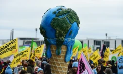 Une marche pour le climat à Berlin le 29 novembre 2015