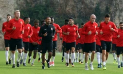 Les joueurs de Monaco à l'entraînement, le 25 septembre 2017 à La Turbie