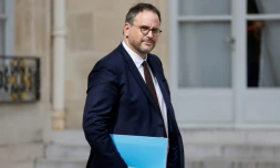 Le ministre de la Santé Aurélien Rousseau, le 30 août 2023 devant l'Elysée, à Paris