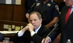 L'ex-producteur de cinéma Harvey Weinstein au tribunal de New-York le 9 juillet 2018