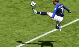 Antoine Griezmann lors du match France-Australie du Mondial-2018 samedi 16 juin 2018