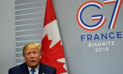 Le président américain Donald Trump au sommet du G7, le 25 aoûit 2019 à Biarritz