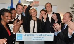 Valérie Pécresse au soir du second tour des régionales le 13 décembre 2015 à Paris