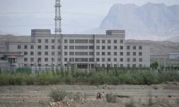 Un centre de rééducation politique où des musulmans ouïghours seraient détenus, le 2 juin 2019 à Artux, dans la province chinoise du Xinjiang
