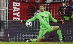 Le gardien du Bayern Munich, Manuel Neuer, en match aller des quarts de finale de Ligue des champions face au Real Madrid, à Munich, le 12 avril 2018