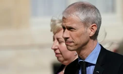 Le ministre de la Culture Franck Riester, le 18 avril 2019 à Paris