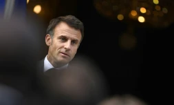 Le président de la République Emmanuel Macron le 21 juillet 2023 à l'Elysée, à Paris