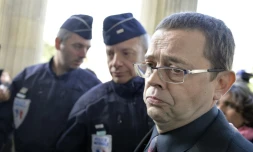 Nicolas Bonnemaison à son arrivée au tribunal le 12 octobre 2015 à  Angers